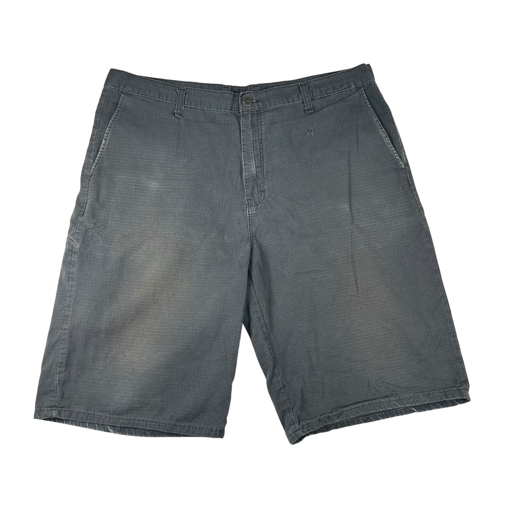Genuine Dickies Mens Ripstop Cargo Shorts Faded Black 38 GR618RBK Cotton